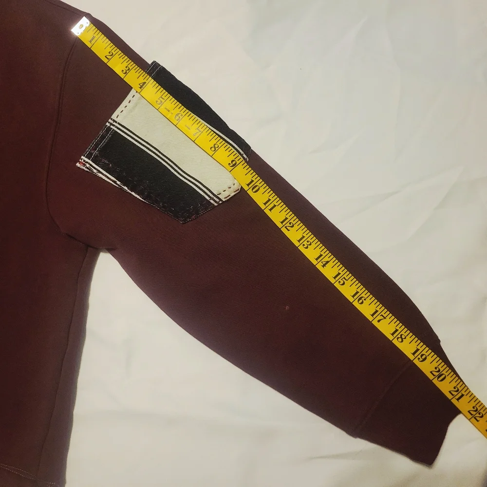 Athletic Works Maroon Graphic Sweater - Picture 12 of 15